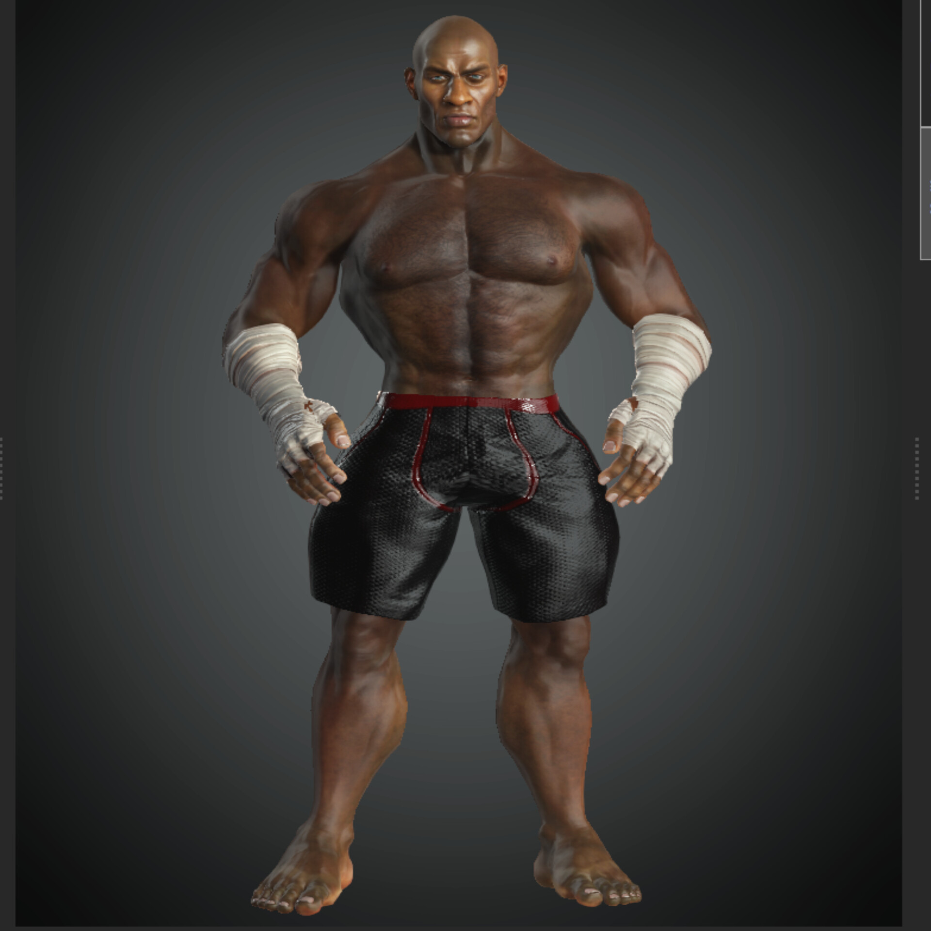 ArtStation - Kick Boxer MMA 3D Character