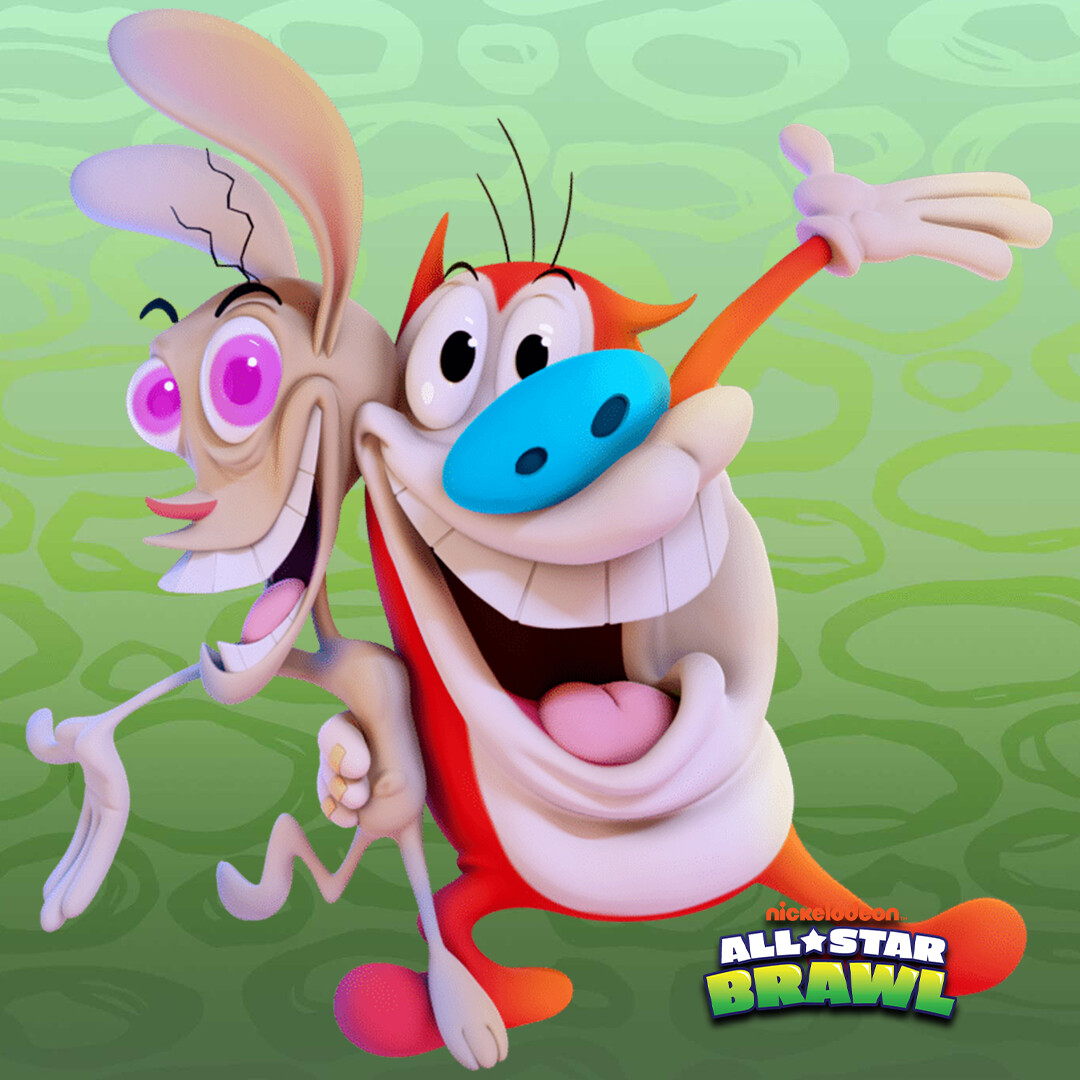 ArtStation - Ren & Stimpy - Nickelodeon All Star Brawl