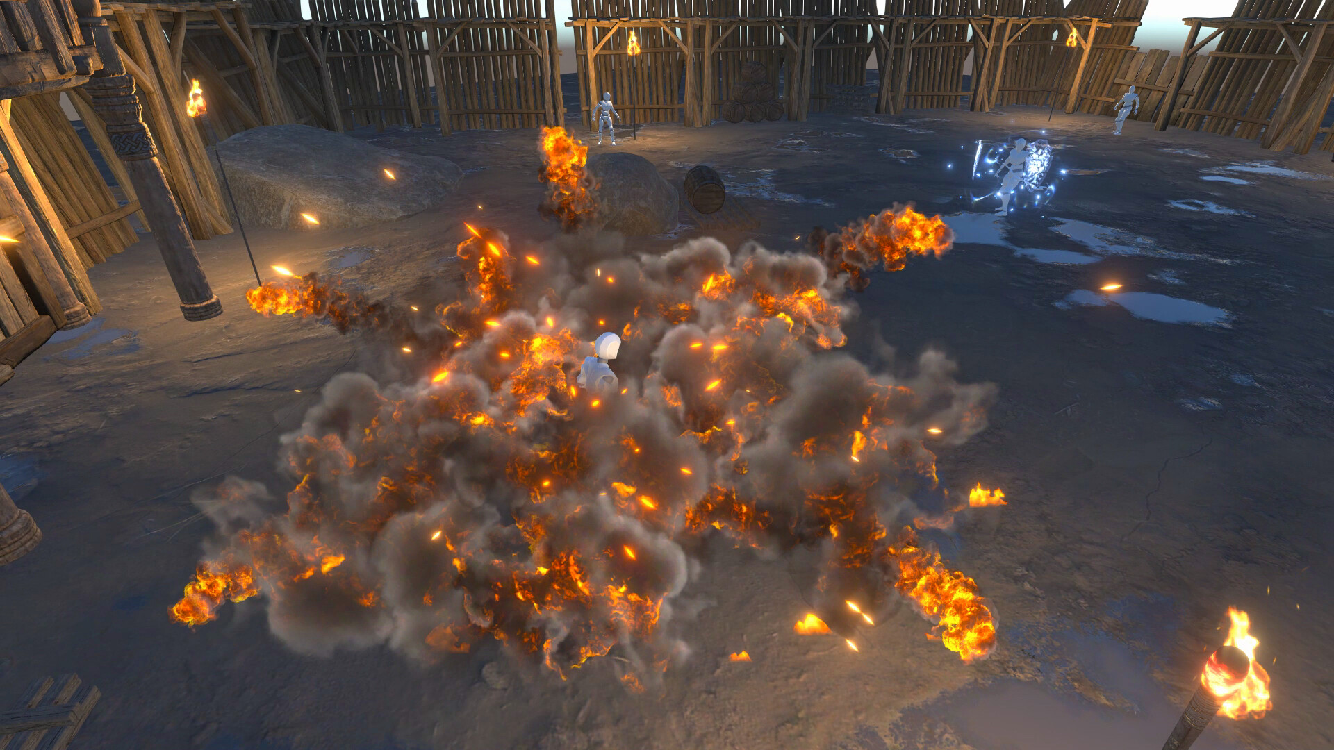 ArtStation - Game effect: Archer explosive arrow