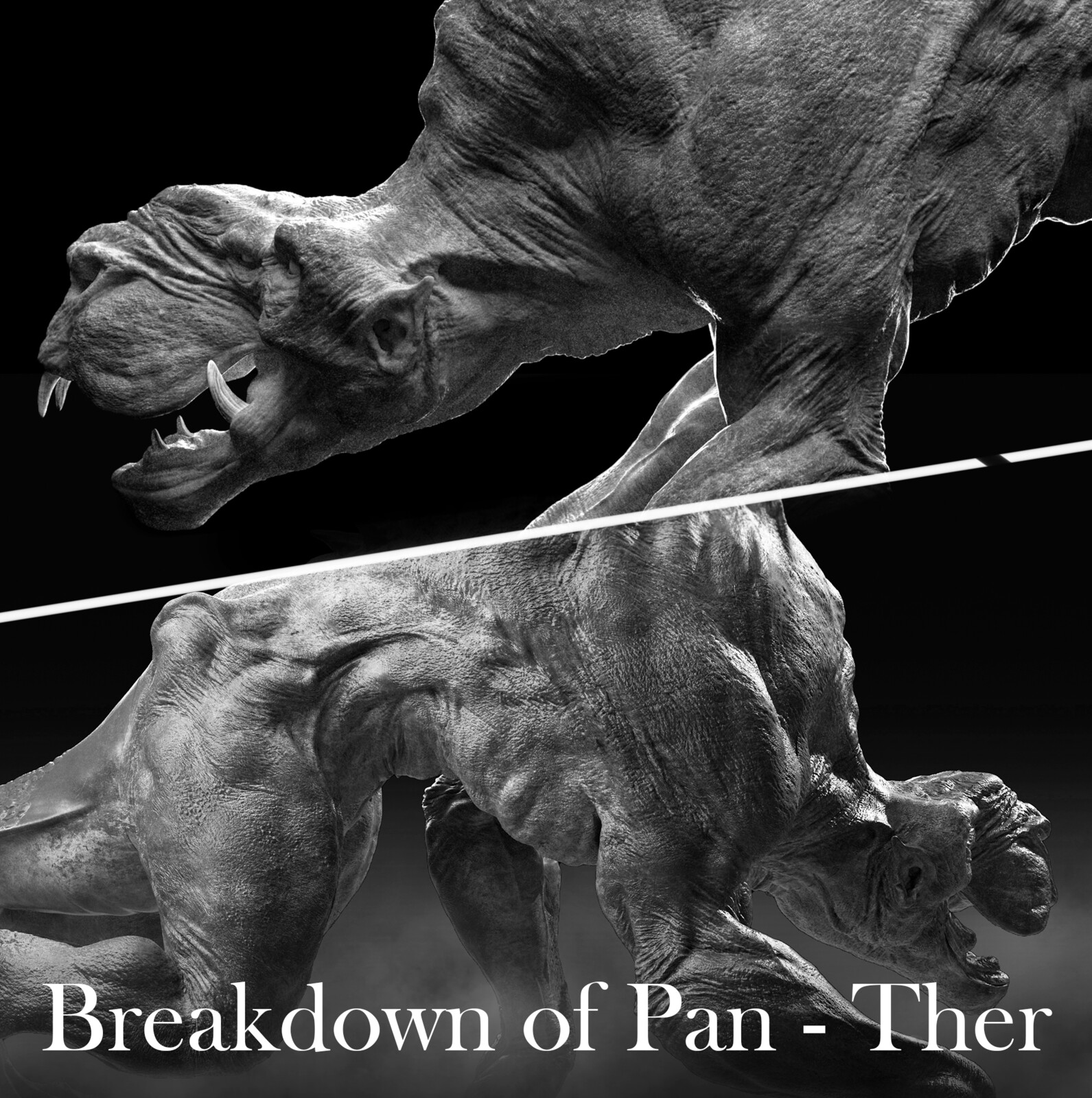 Sci-fi creature concept: "Pan - Ther"
