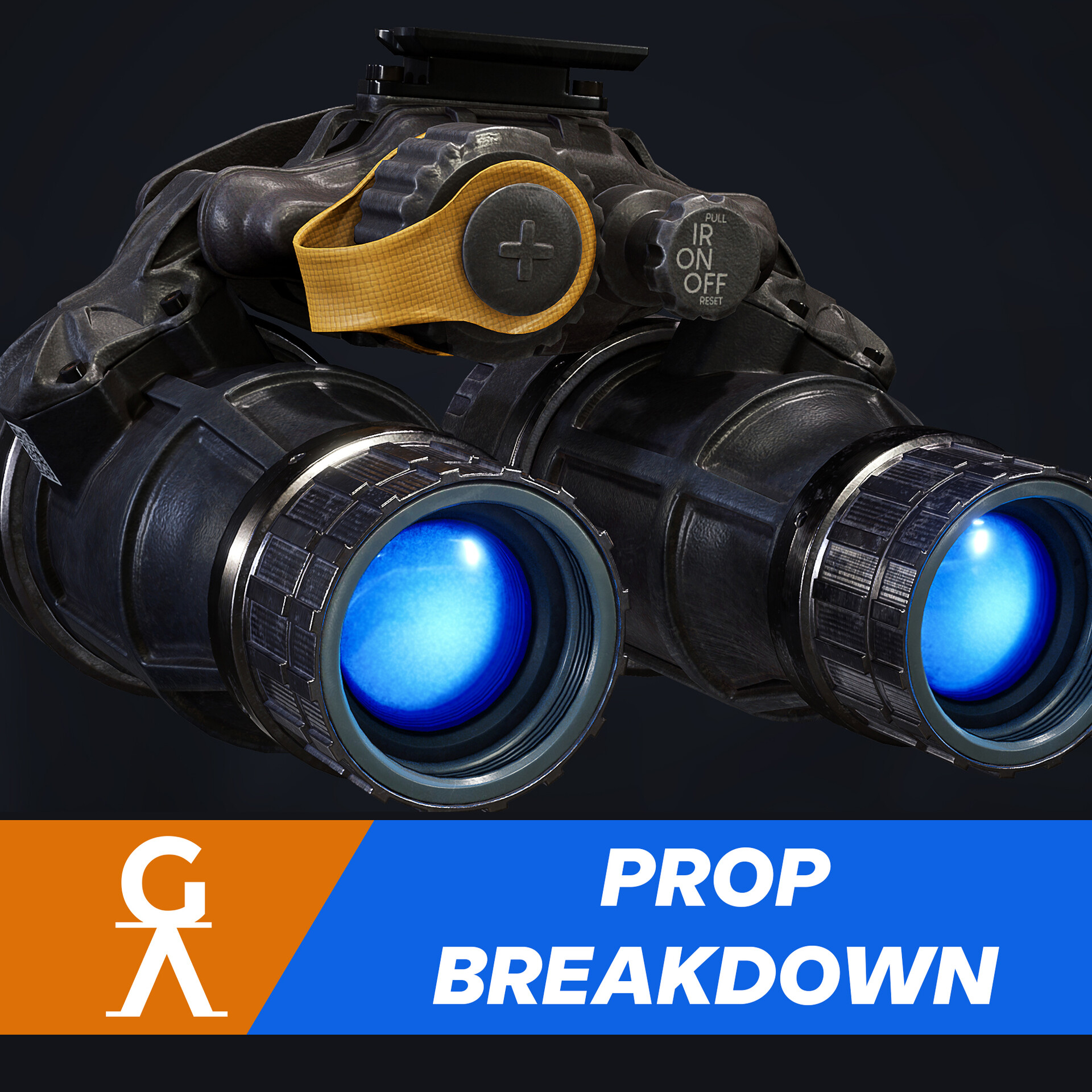 ArtStation Night Vision Goggles Prop Breakdown Antijn van der Gun