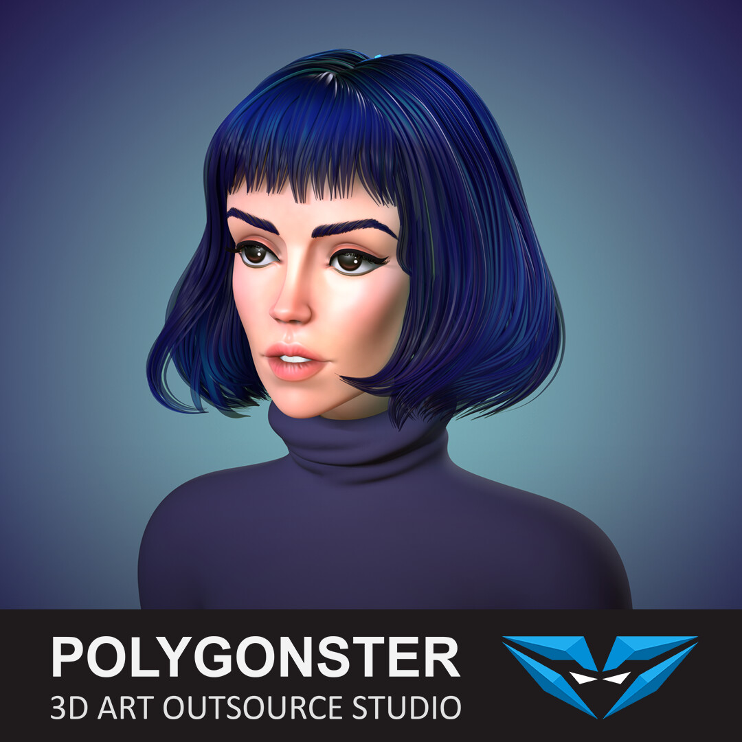 Polygonster Studio - Cold girl