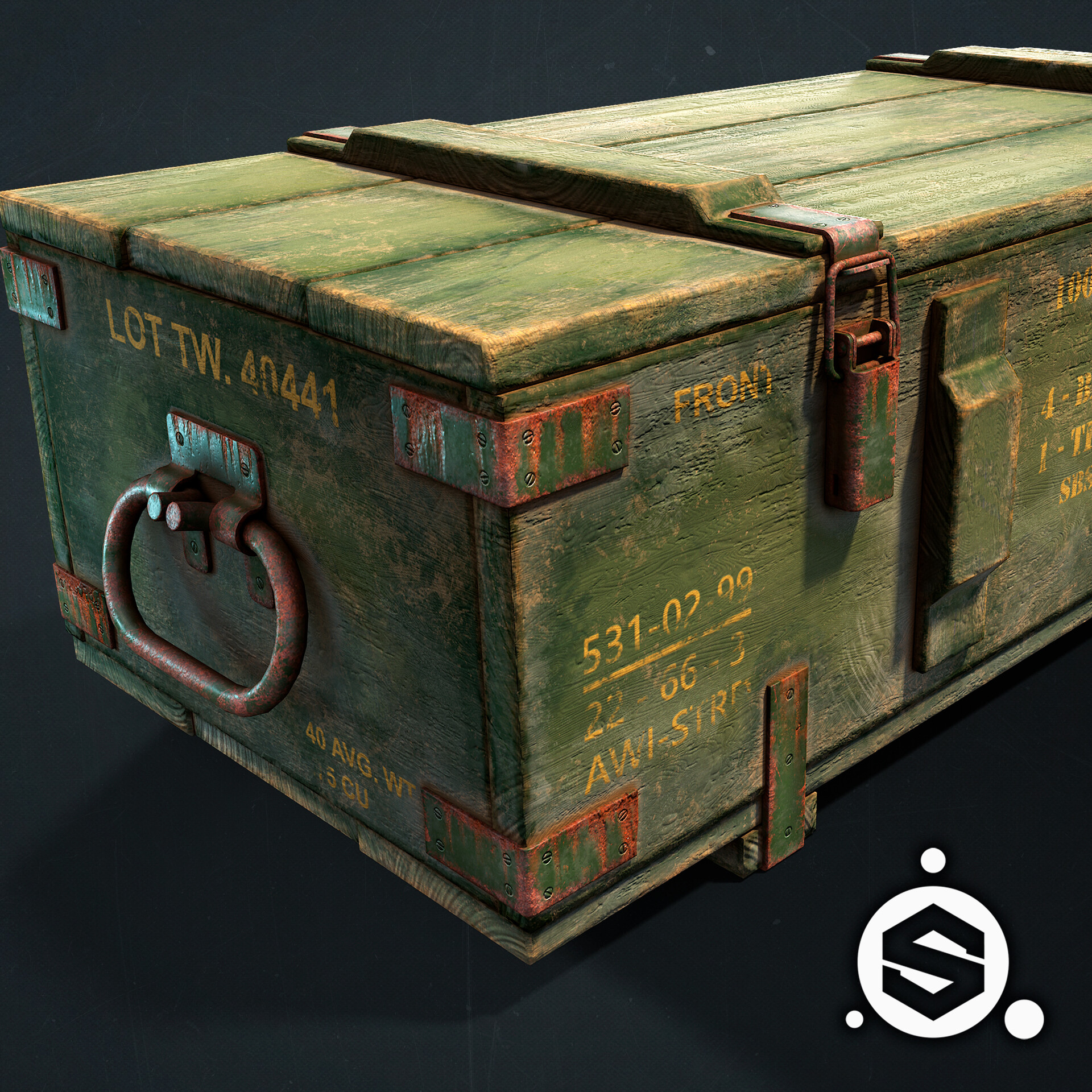 ArtStation - Ammo Wooden Box