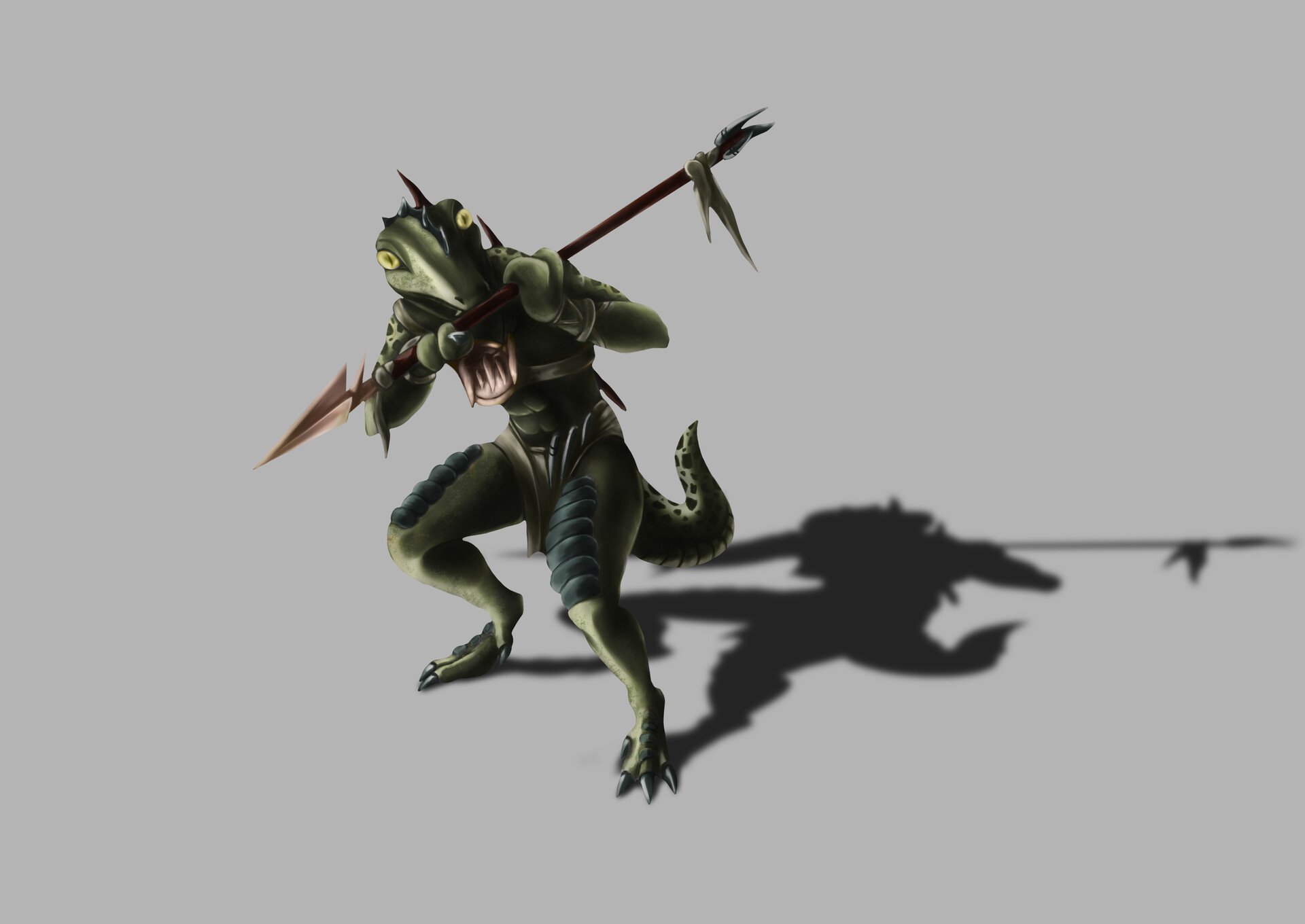 ArtStation - Lizard warrior - concept art