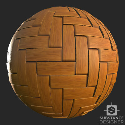 ArtStation - Stylised Wood - Substance Designer