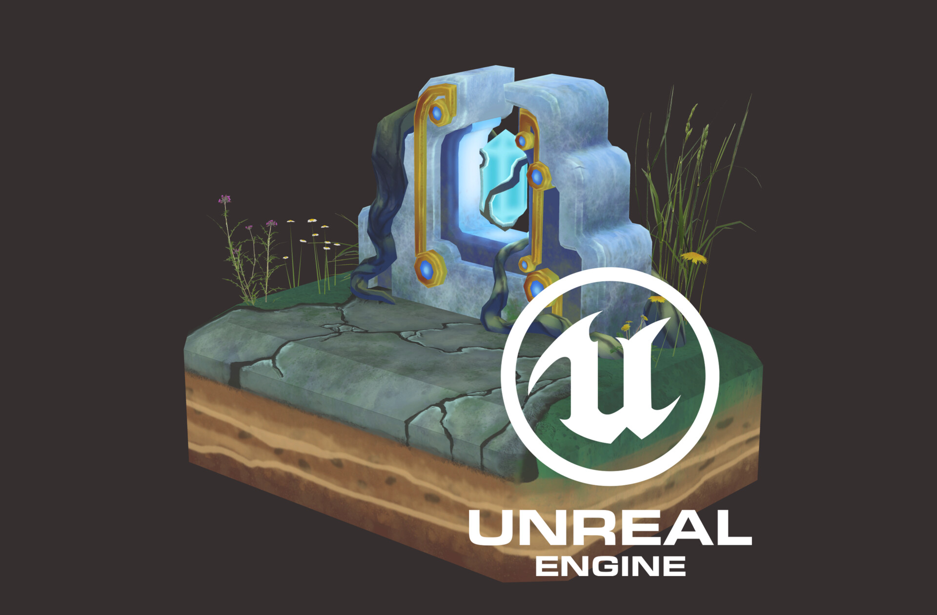 ArtStation Hand paint prop Rendered in Unreal 4