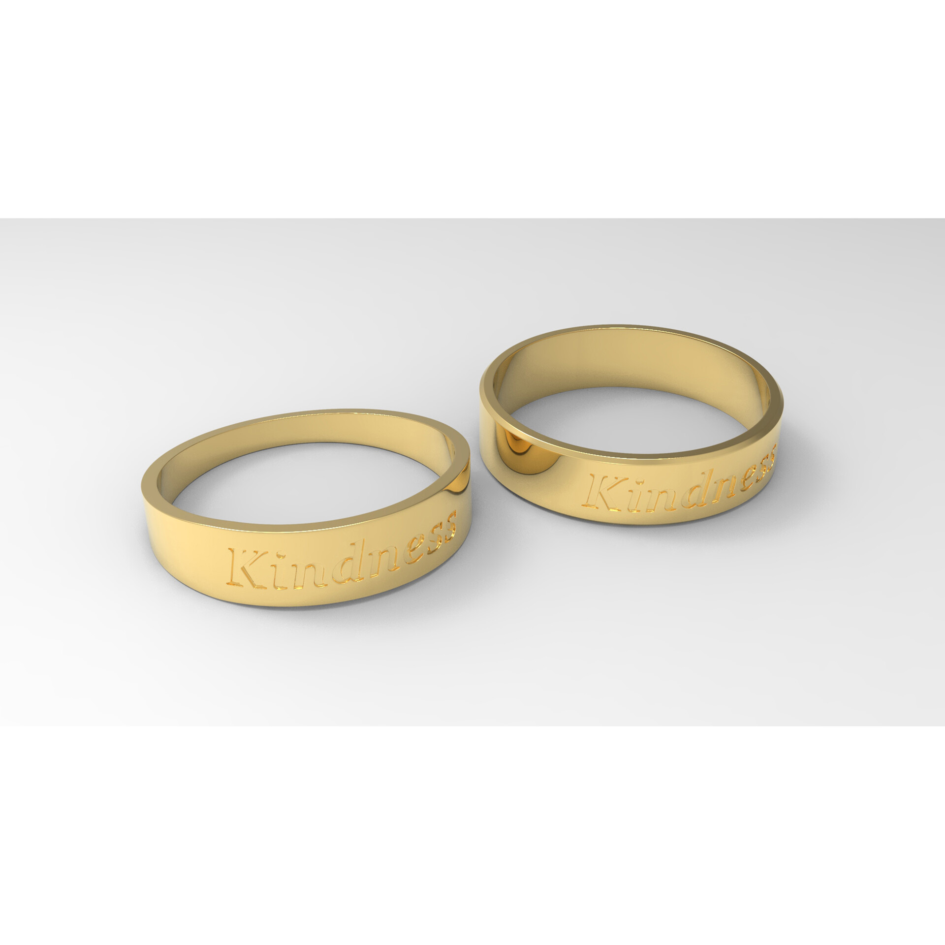 ArtStation - Kindness Couple Ring Gold