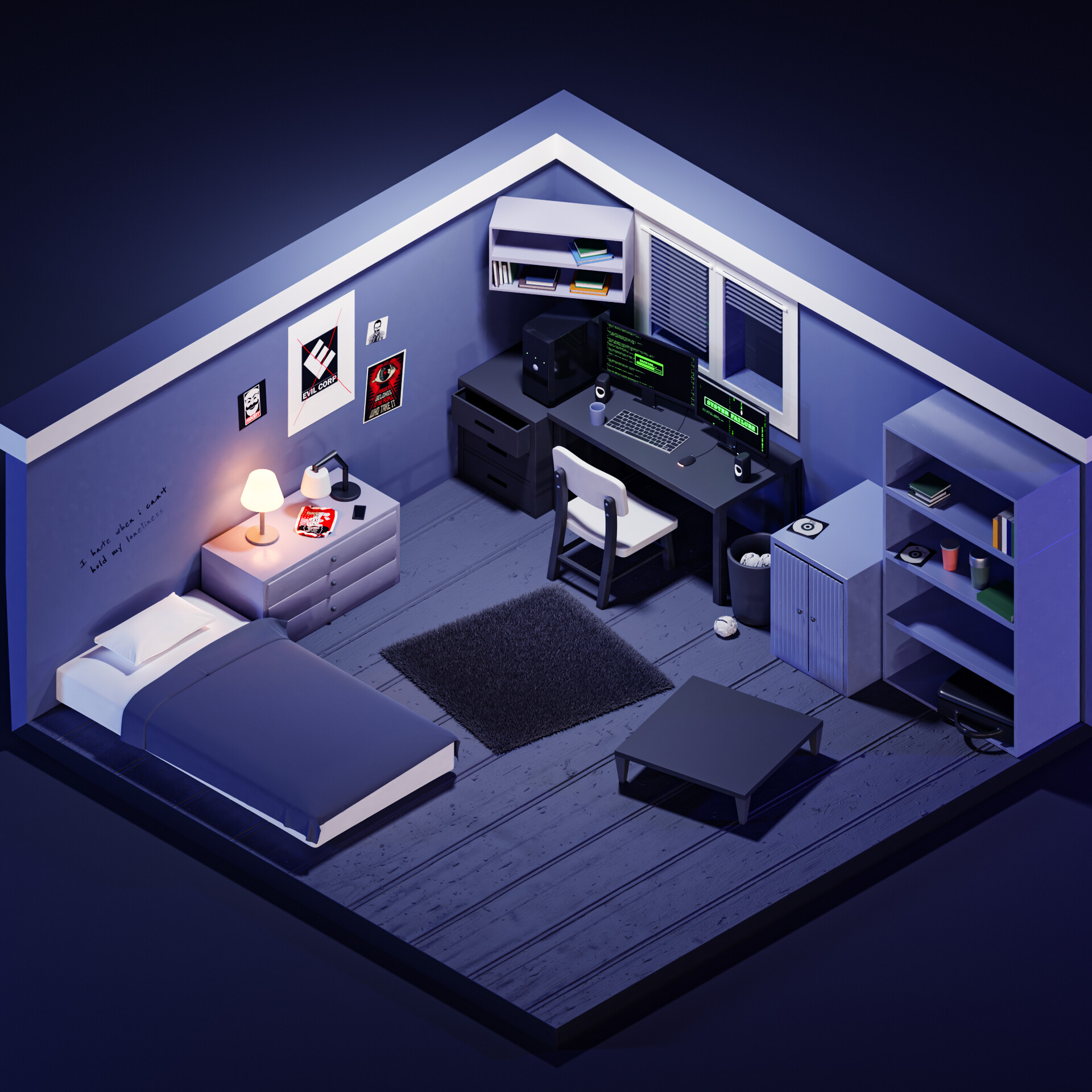 ArtStation - Isometric Room