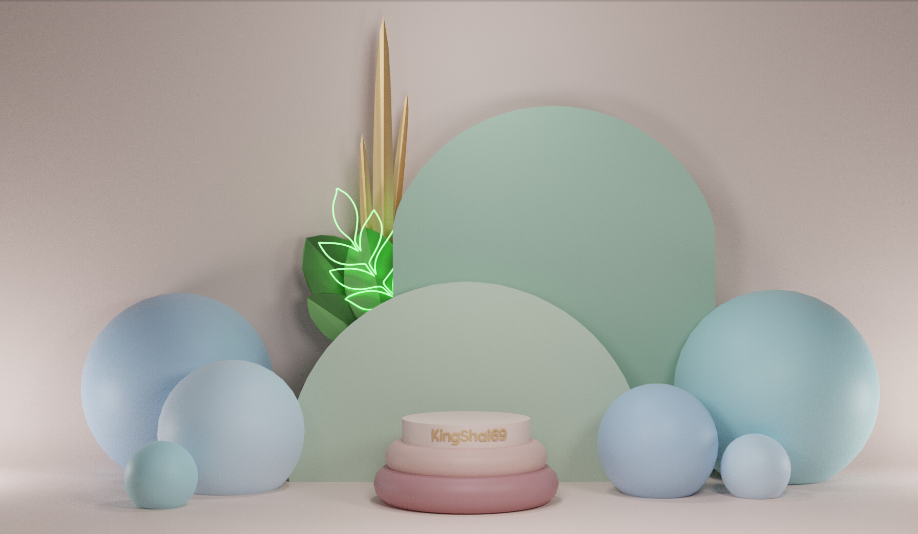 ArtStation showcase blender scene