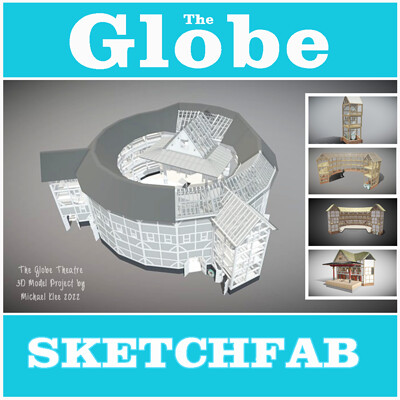 Michael klee michael klee the globe theatre shakespeare elizabethan theatre 2022 3d model by michael klee sketchfab2 3dmodel thumbnail artstation folder