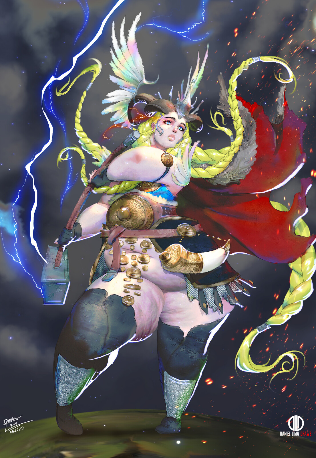 Drawing THOR | Goddess of Thunder and Love