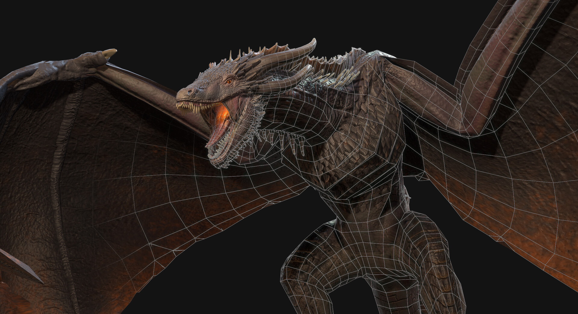 ArtStation - Drogon GOT Game Asset