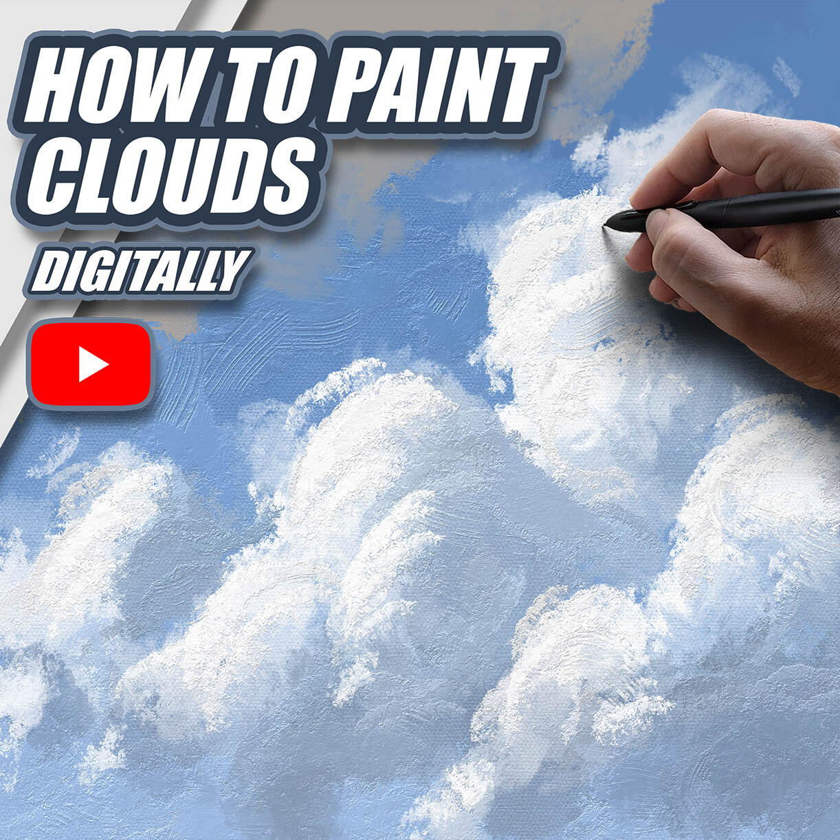 How to paint Clouds - FREE Video Tutorial !