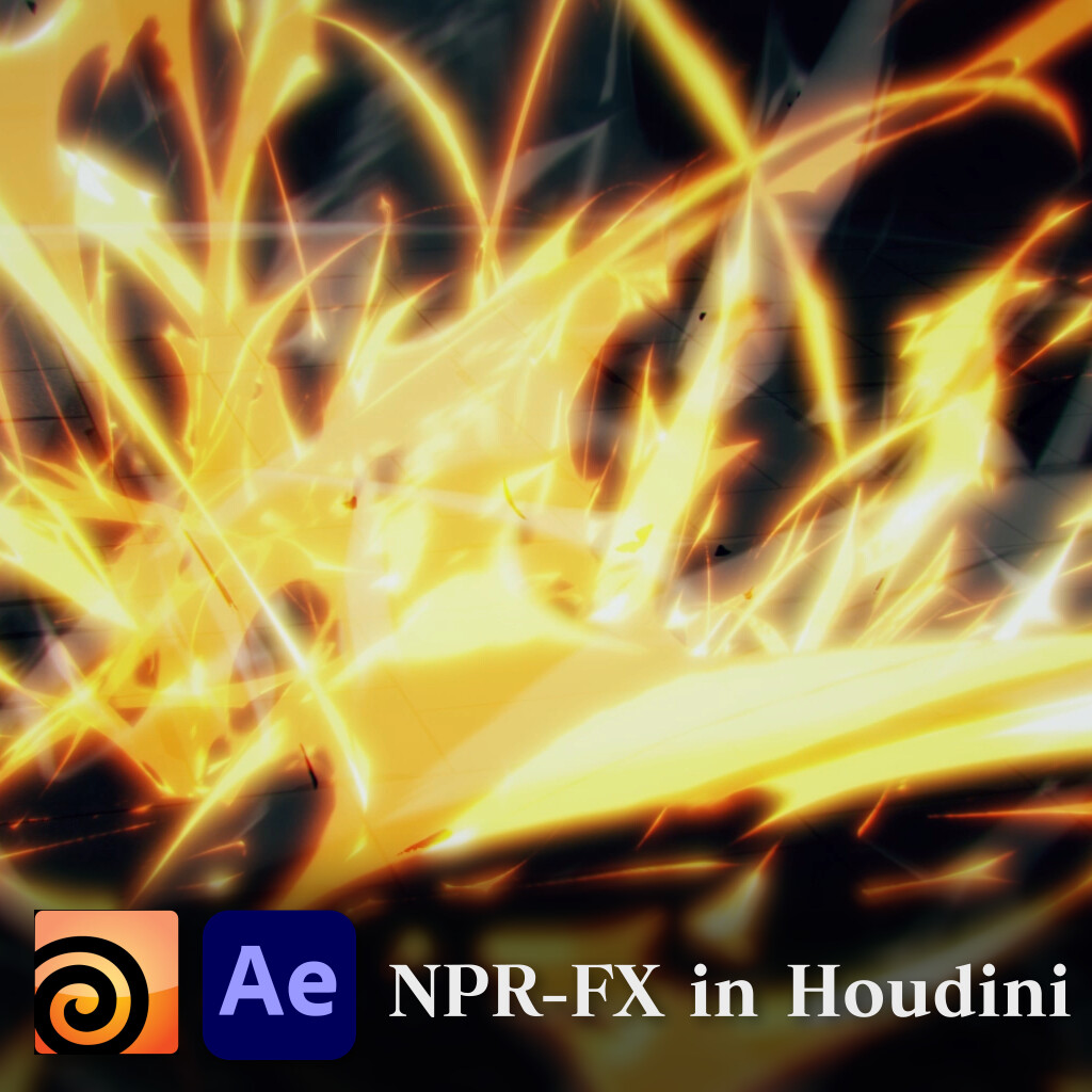 ArtStation - Anime Style NPR effects and breakdowns created in Houdini.