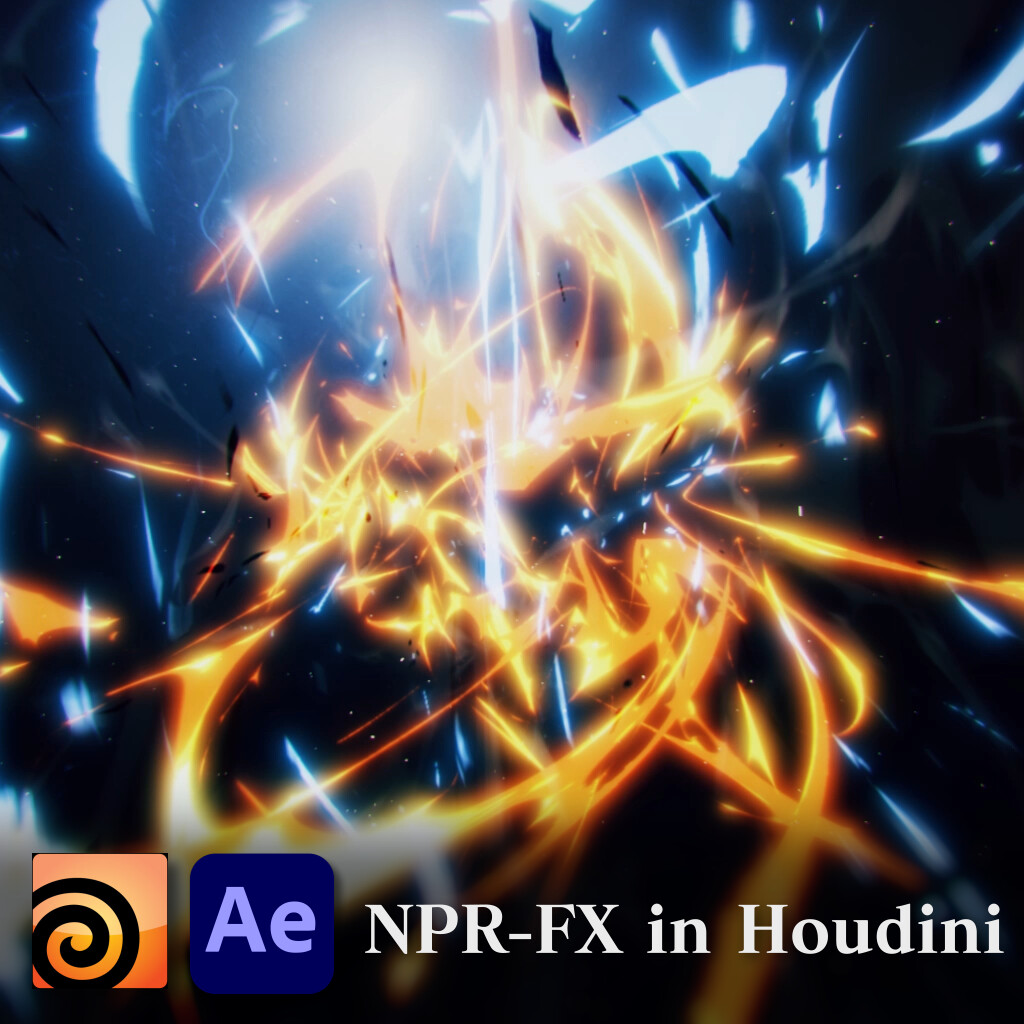 ArtStation - Anime Style NPR effects and breakdowns created in Houdini.