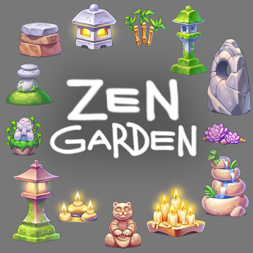 ArtStation Objects for a Zen Garden