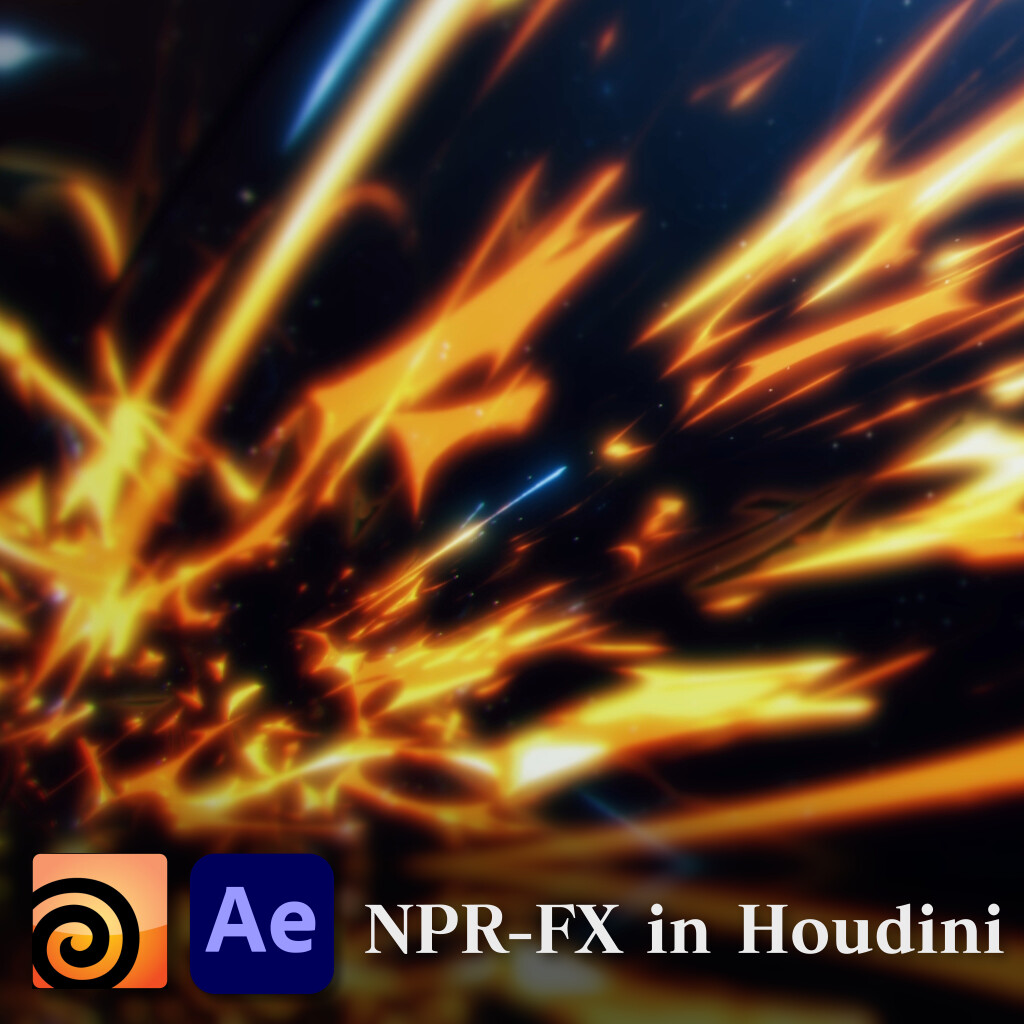 ArtStation - Anime Style NPR effects and breakdowns created in Houdini.