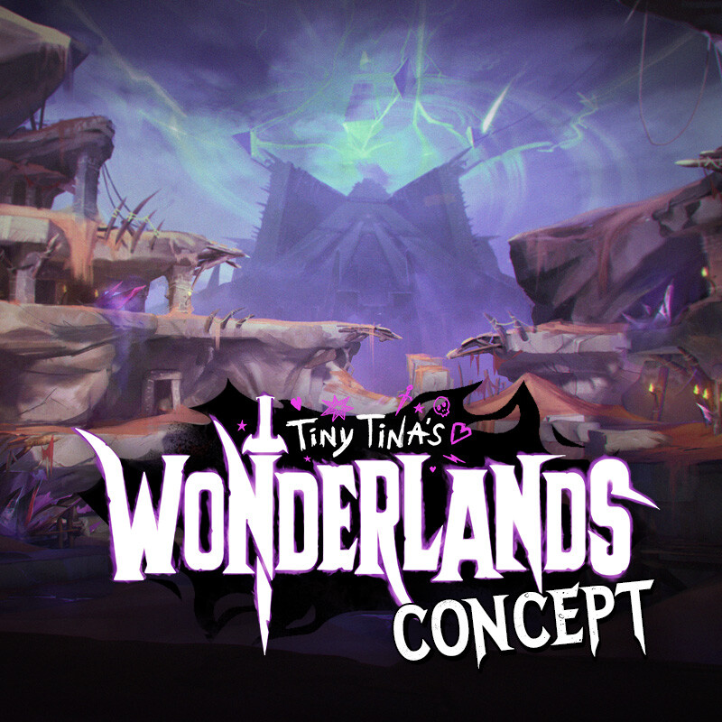 Tiny Tina's Wonderlands Concept - Karnok's Wall Boss Arena