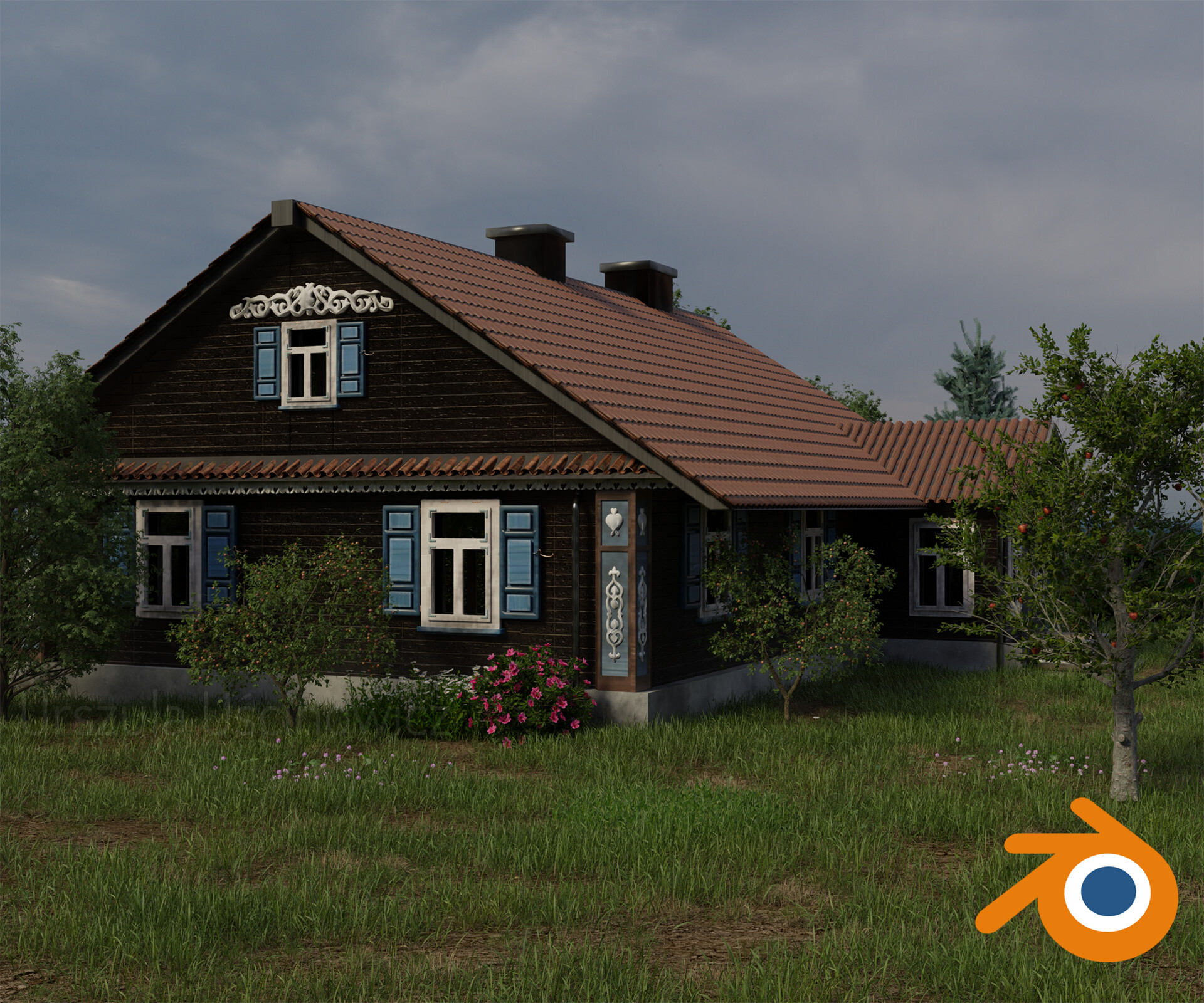 ArtStation Polish Traditional House   Urszula Uscinowicz Urszula Uscinowicz Blenderuntitled 