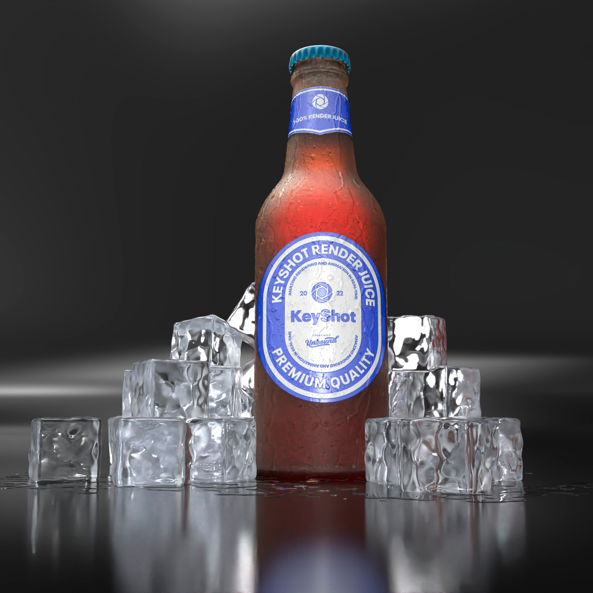 KeyShot Water Droplets