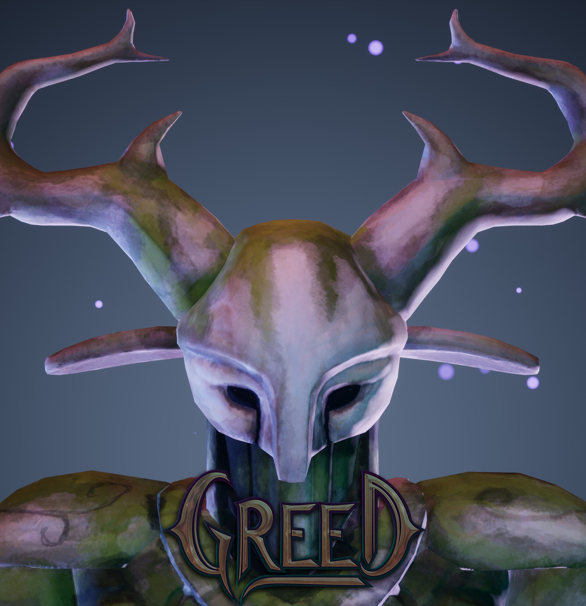 ArtStation Greed Deer Statue
