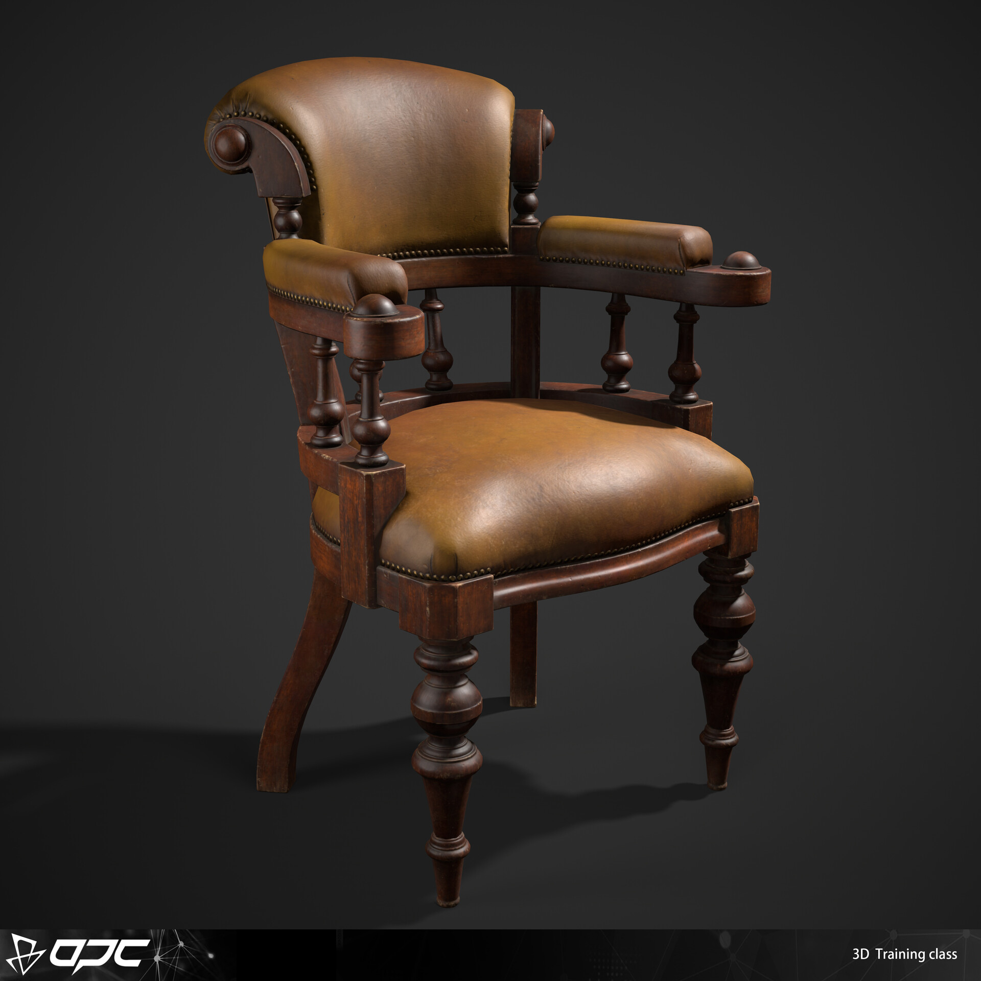 ArtStation Wooden Chair (OPC 3D Training class)