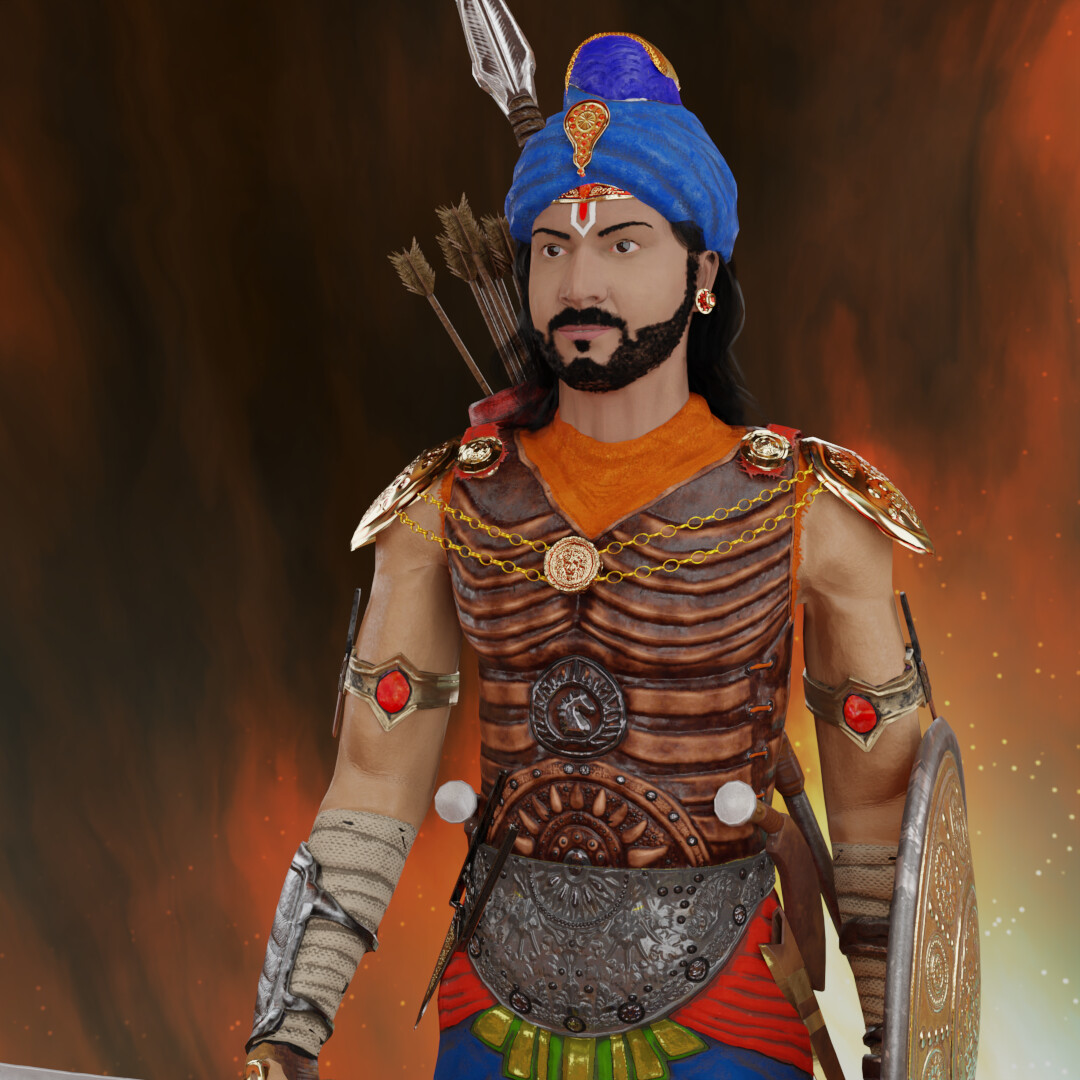 ArtStation - INDIAN Hindu WARRIOR - Raja/King, Warrior, Arches ...