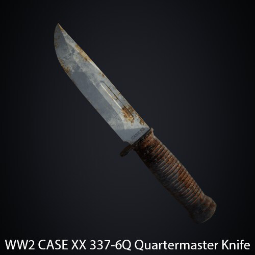 ArtStation - WW2 CASE XX 337-6Q Quartermaster Knife