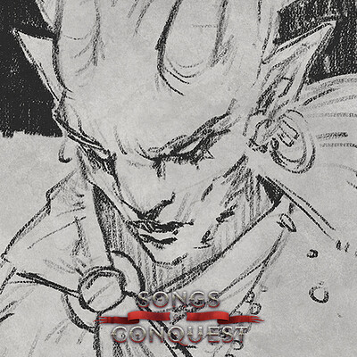 Songs of Conquest - wielder portrait sketches