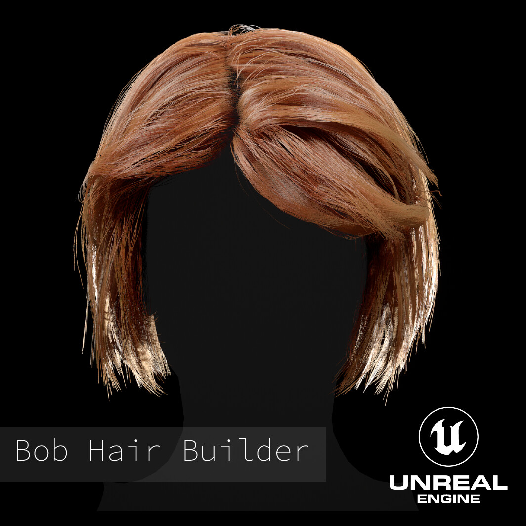 ArtStation - Realtime Hair - Bob Hair Builder