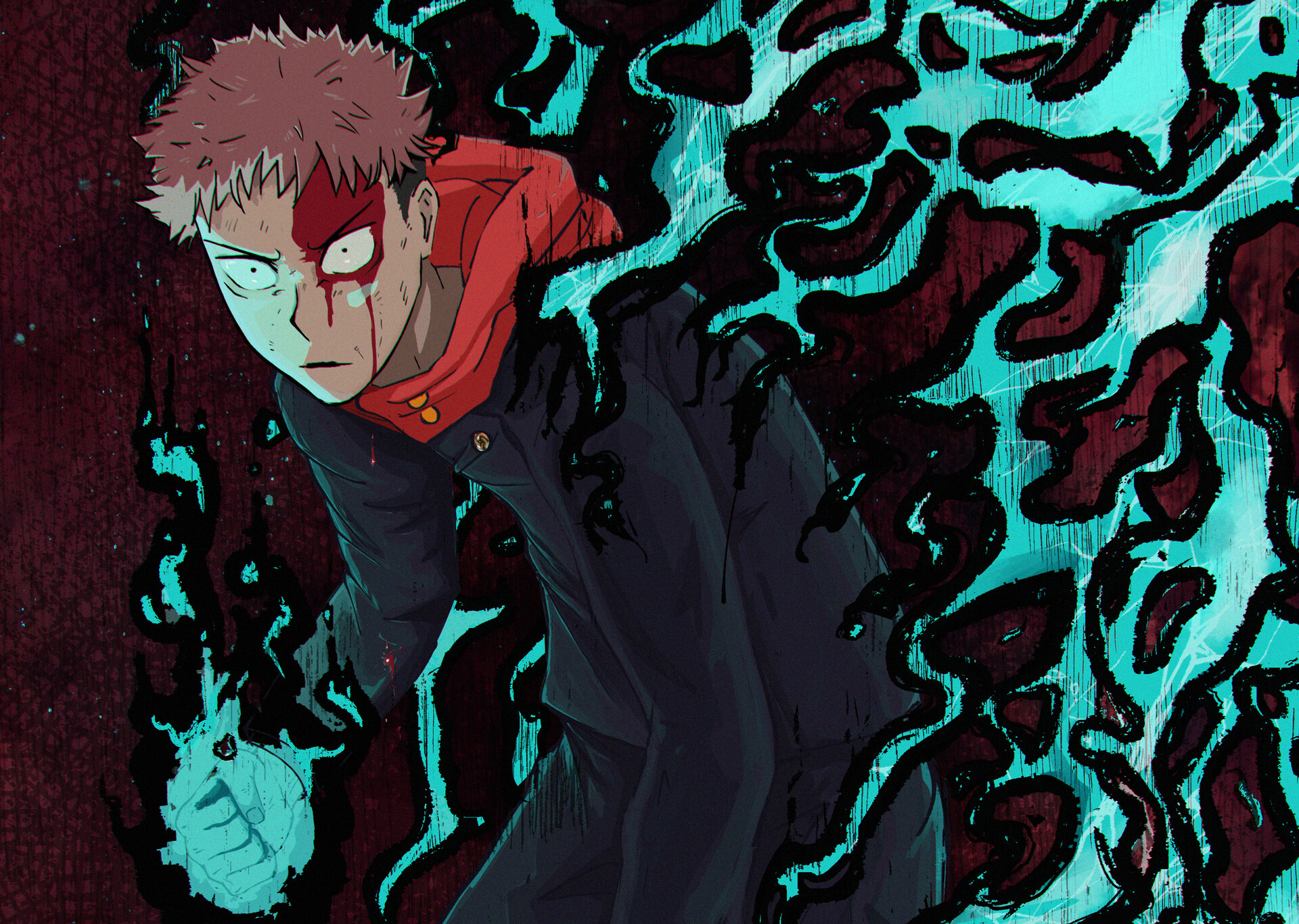 ArtStation - Yuji Itadori : Divergent Fist / Jujutsu Kaisen