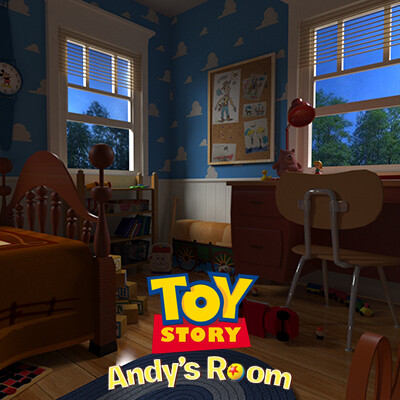 ArtStation - Toy Story - Bonnie's Room (Complete 360º)