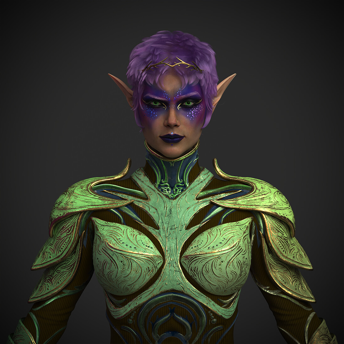 ArtStation - Druid Female Elf