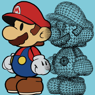 Paper Mario - 3D Fanart