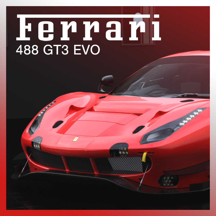 ArtStation - Ferrari 488 GT3 EVO 2021