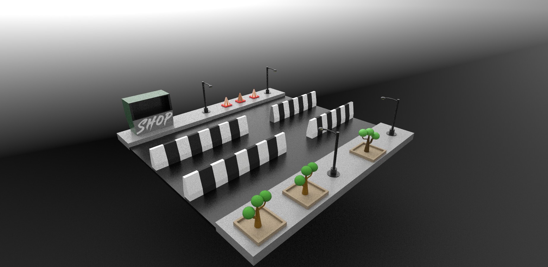 ArtStation - Road street light