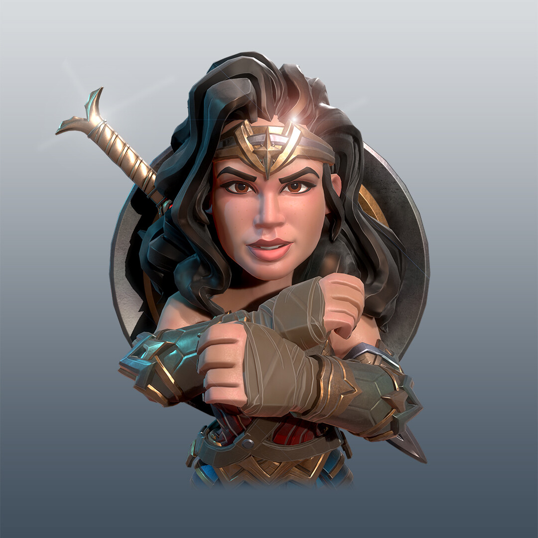 ArtStation - Stylized Wonder Woman Game Model