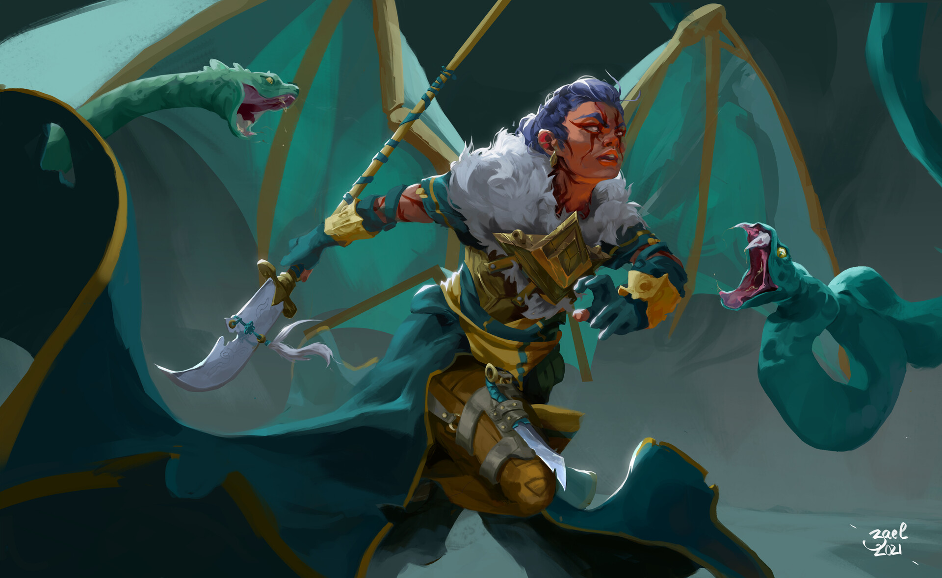 ArtStation - Snake Attack - wip
