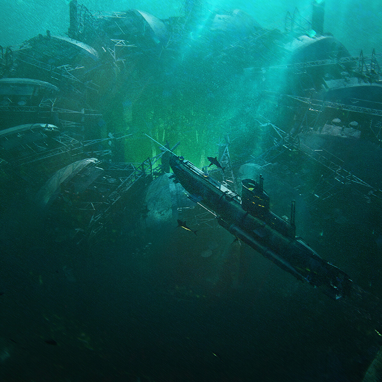 ArtStation Underwater base