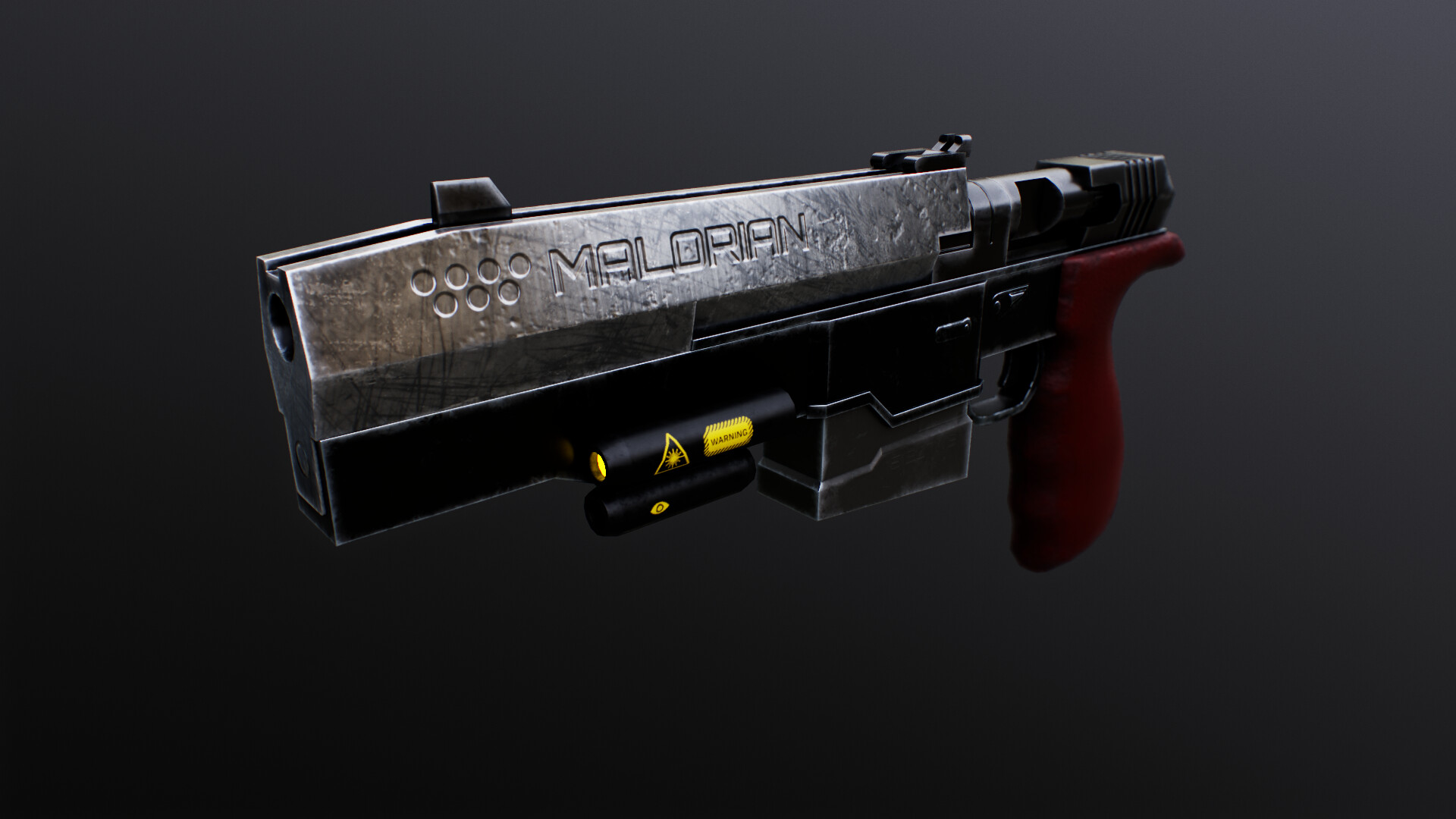 ArtStation Malorian / Johnny Silverhand's Gun / Cyberpunk2077