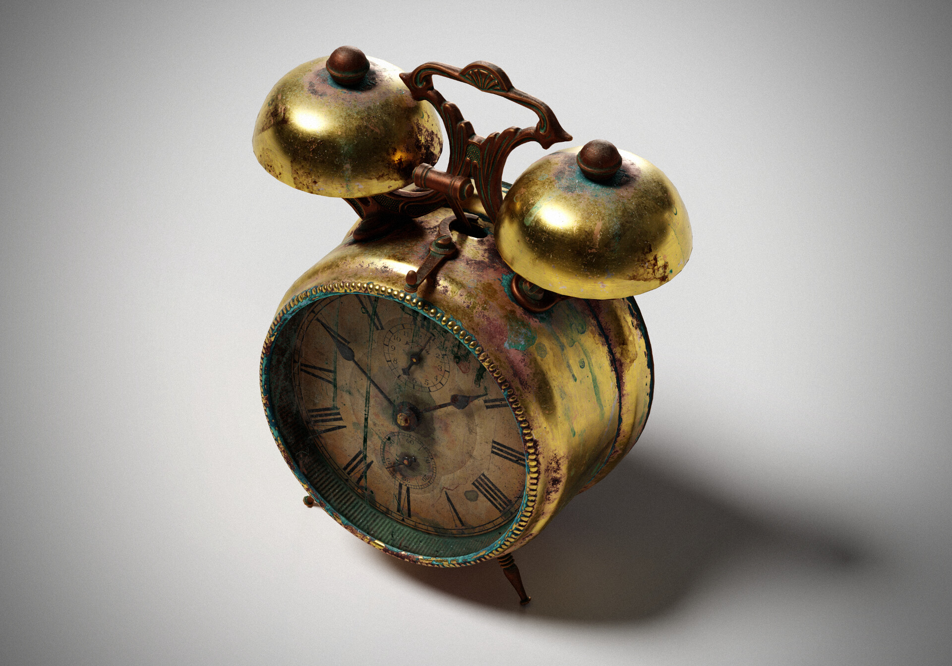 ArtStation Brass Alarm Clock