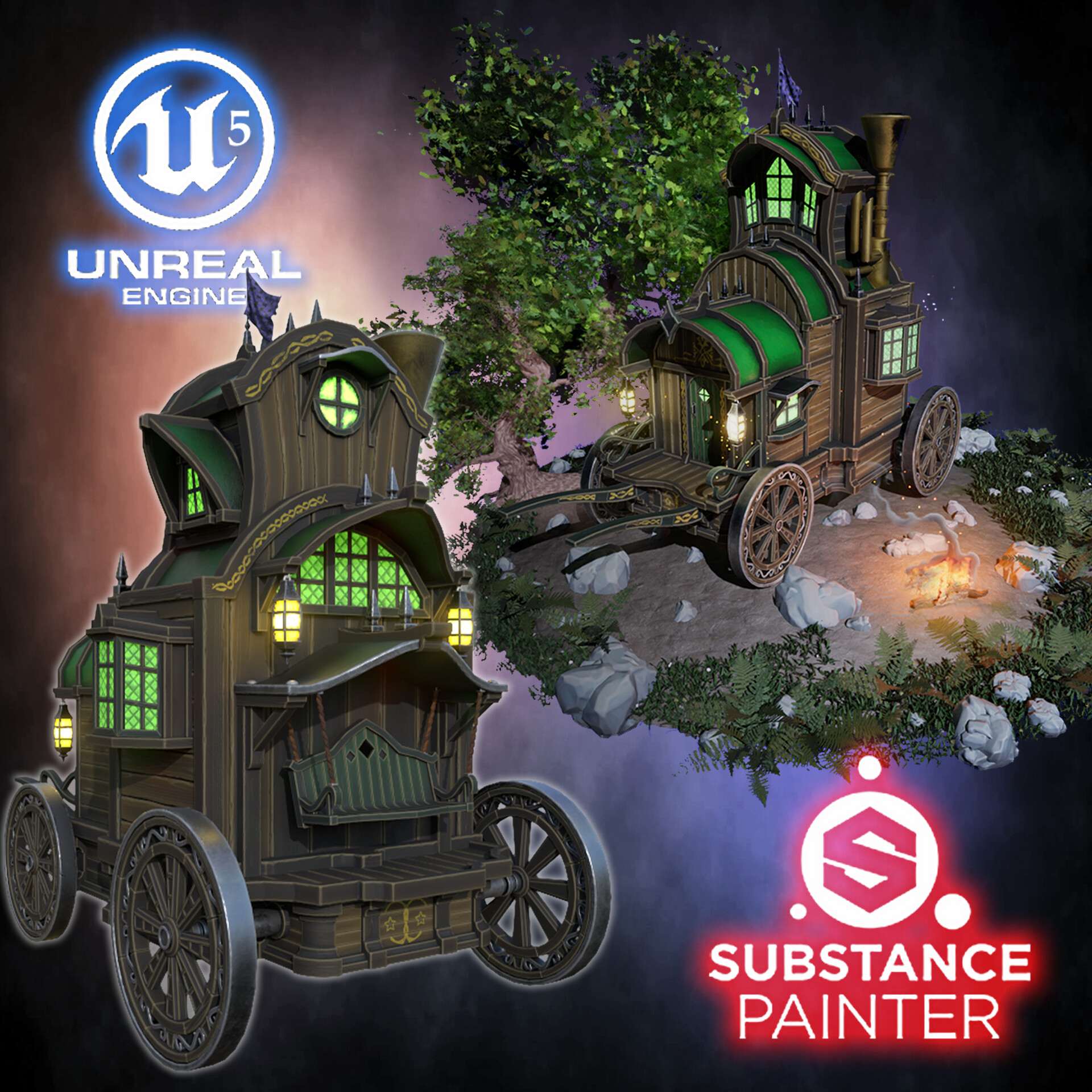 artstation-substance-painter-to-unreal-engine-5-masterclass