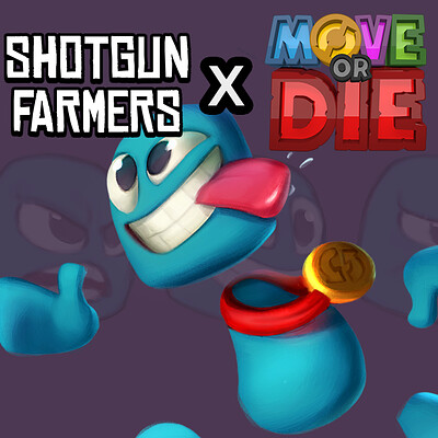 Shotgun Farmers x Move or Die : Concept Art + 3D Key Art 