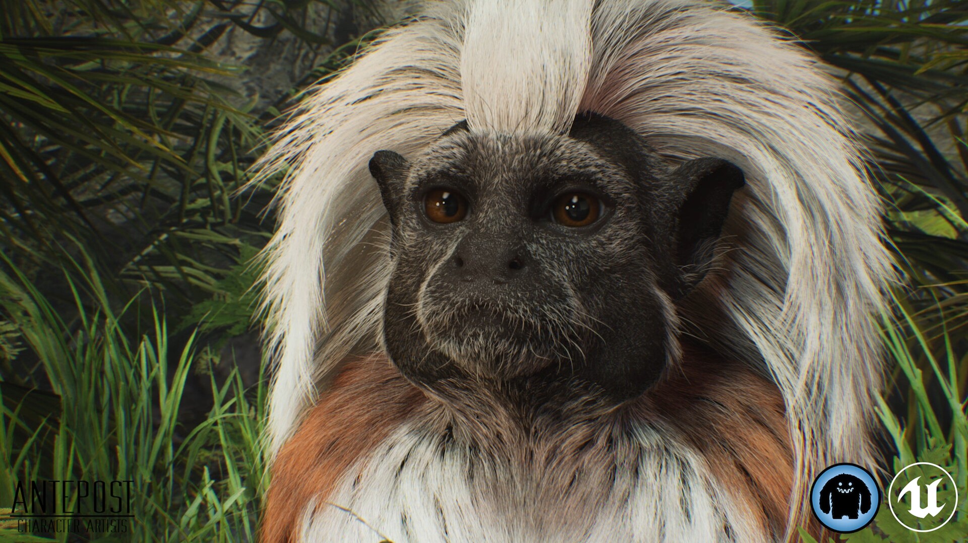 ArtStation - Tamarin Monkey - Realistic Creature in UNREAL ENGINE 5 + YETI