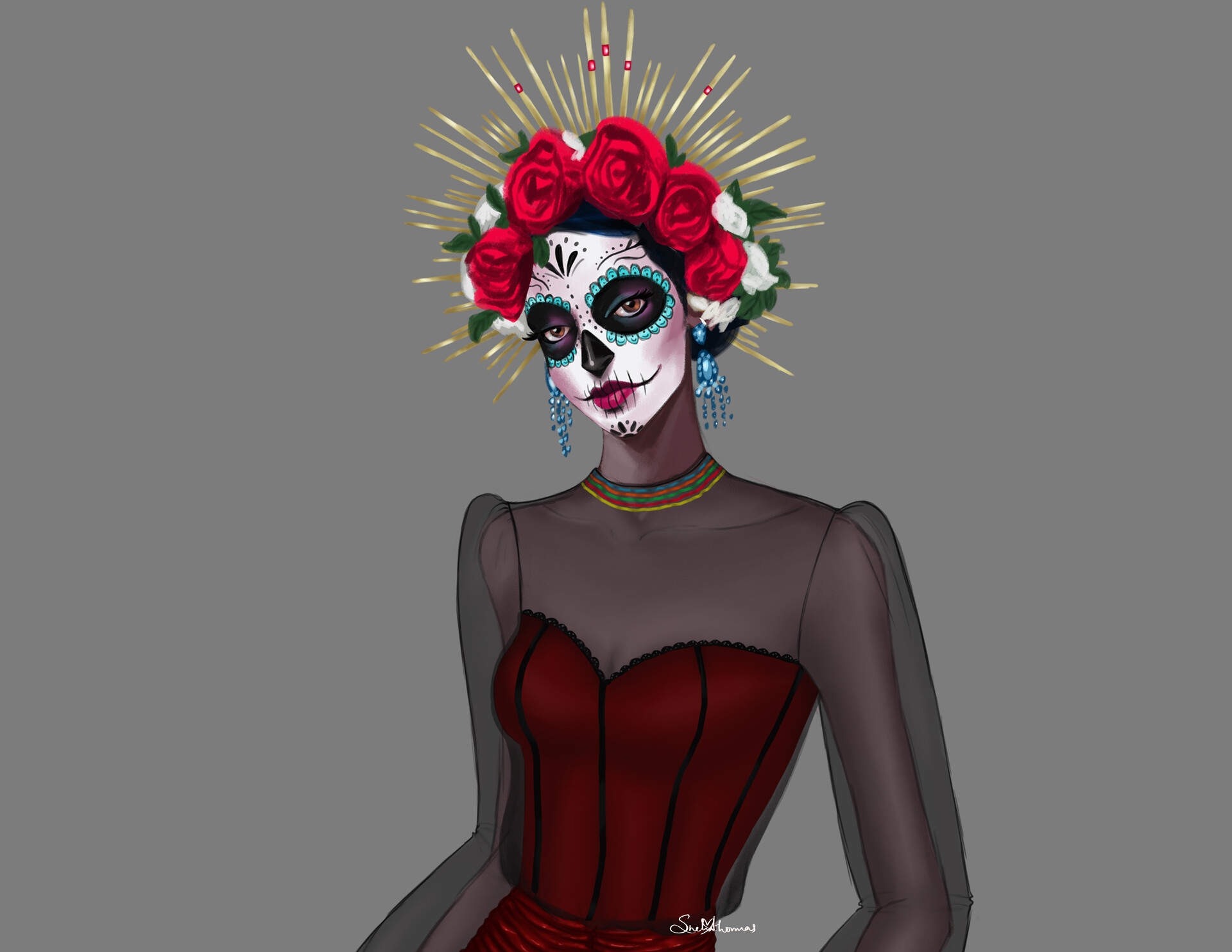 ArtStation - Calavera Costume Idea