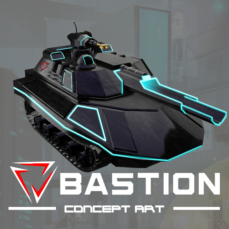 Franck-Allen Nguyen - [Concept Art] Bastion Unit Tank Concept