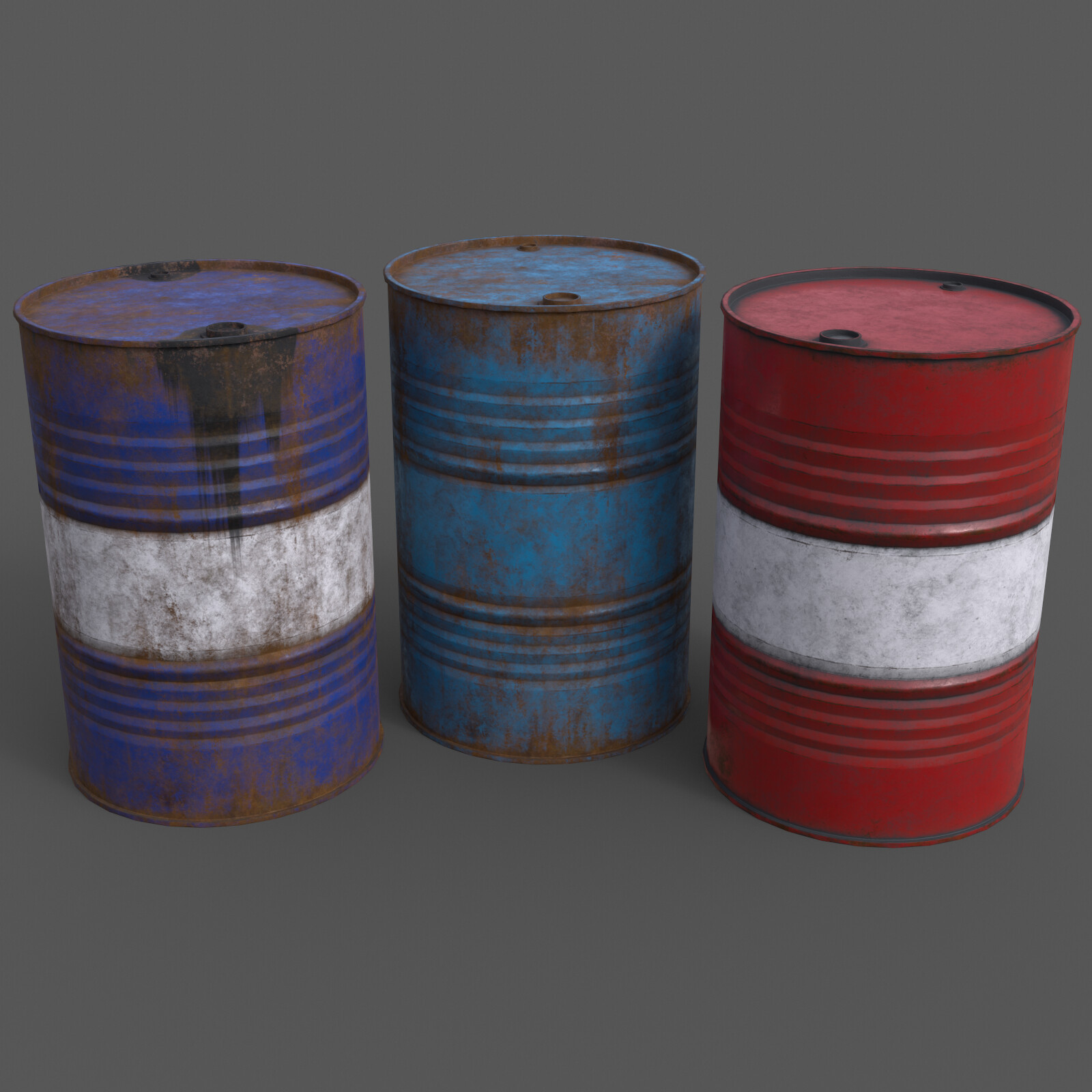 ArtStation PBR Oil Drum Barrel B