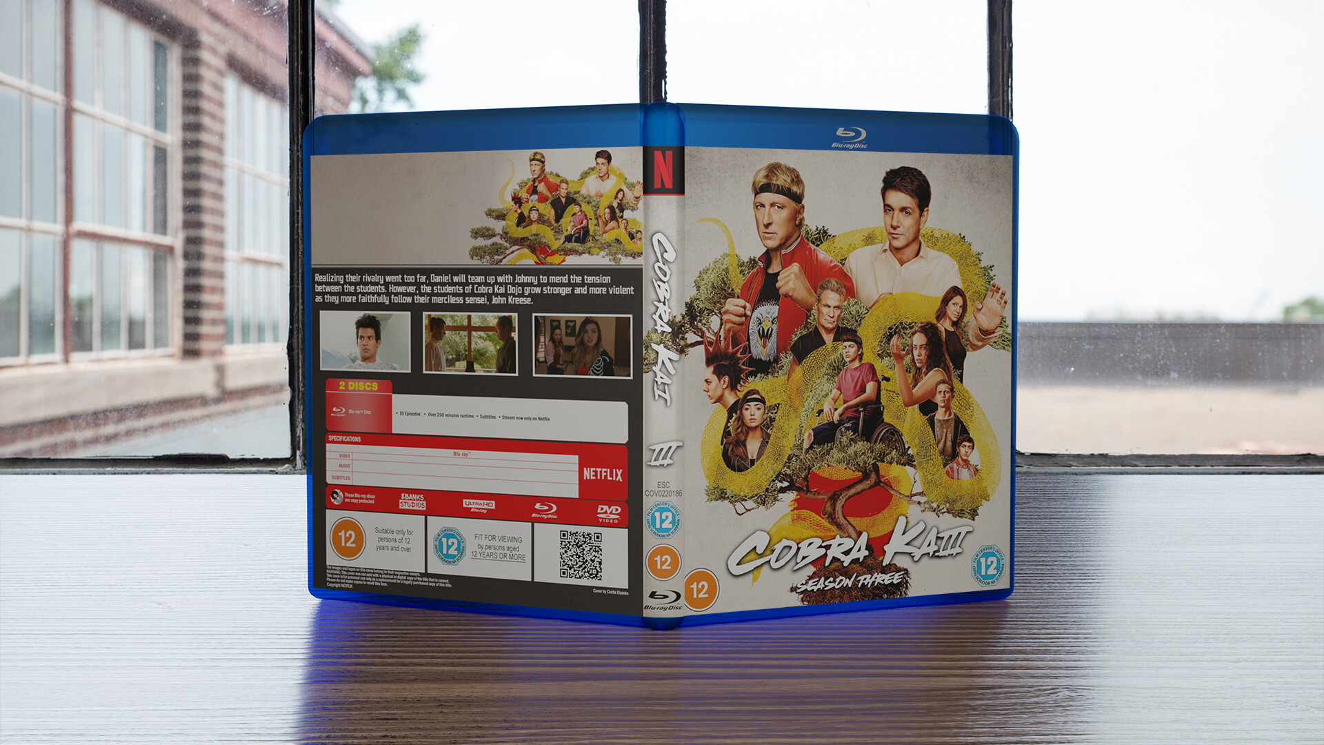 Artstation Cobra Kai Season 3 Custom Blu Ray Cover