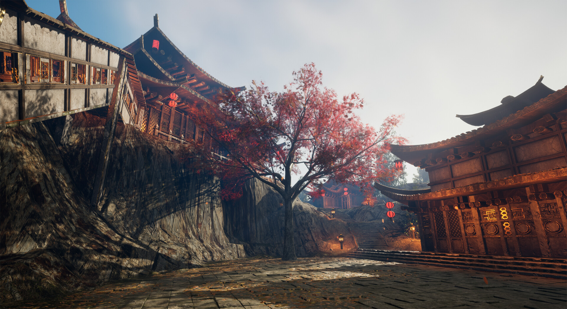 ArtStation - 国风武侠游戏关卡及场景设计_练习（Ancient Chinese style game level and ...