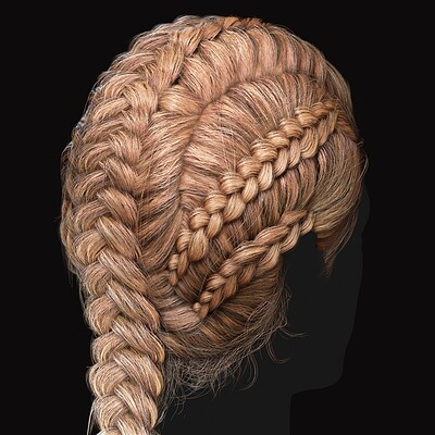 Realtime Hair - With Breakdowns UE5 - Medieval Hairstyle